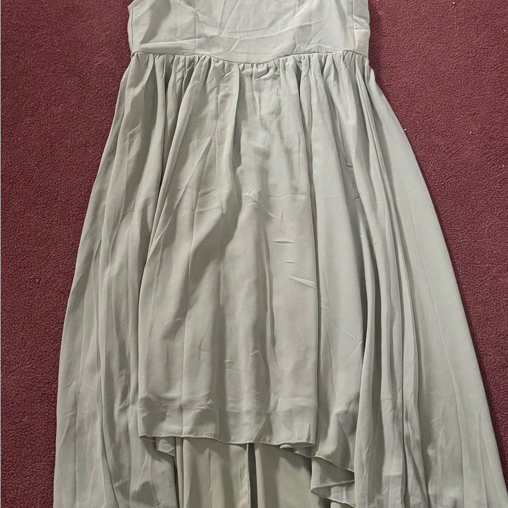 Elegant Light Green Strapless Dress